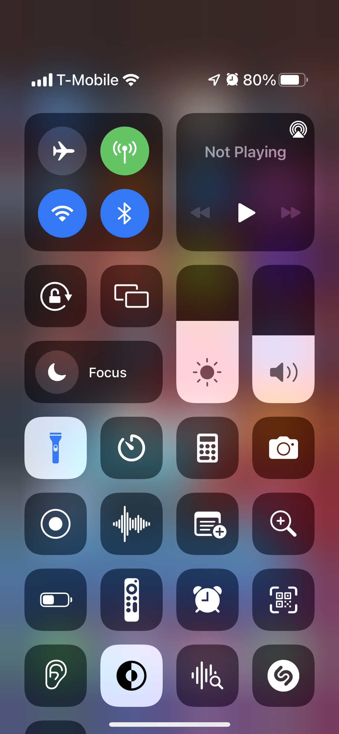 flashlight on