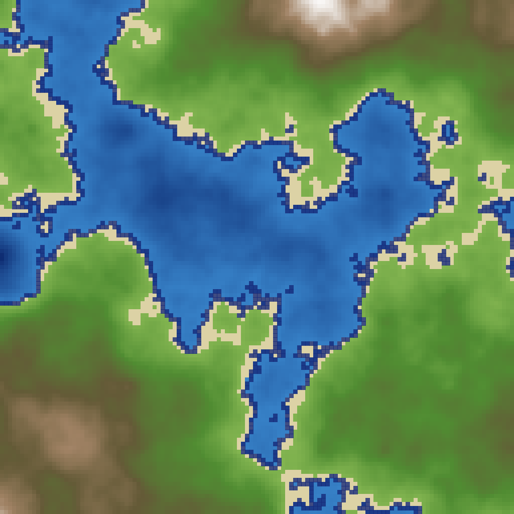 diamond-square fractal terrain