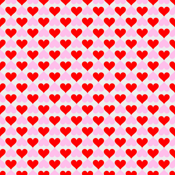 tiled hearts