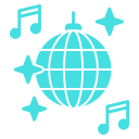 Disco ball icon for Mathematician's Mambo